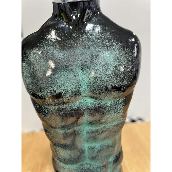 Renate Stock "Male Torso" Apollo Sculpture, Vase, Sea Glas Bruk, Kosta, Sweden - Picture 2 of 6